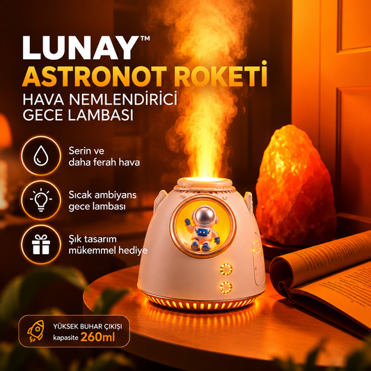 LUNAY™ Astronot Roketi Hava Nemlendirici