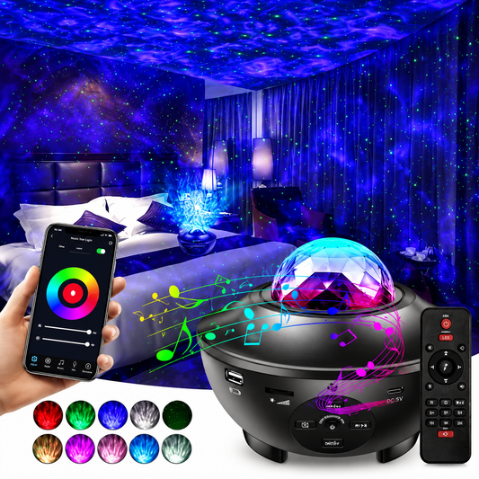 LUNAY™ Galaksi Lazer Işıklı Disko Topu Hoparlör